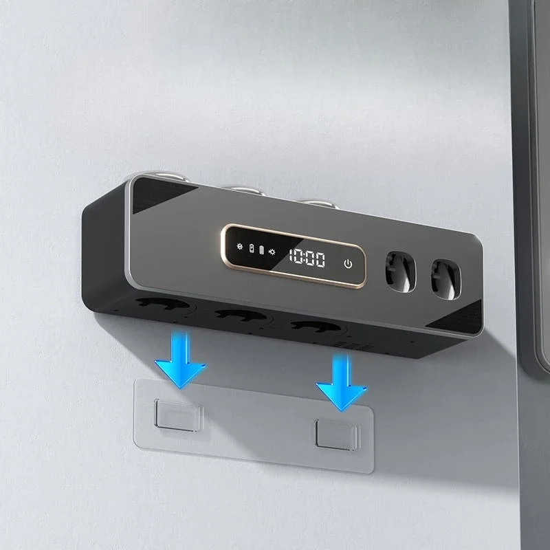 

Smart toothbrush sterilizer, toothpaste squeezer, storage rack.