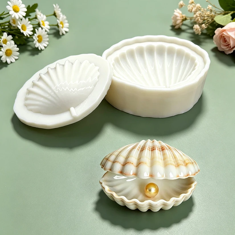 Shell Pearl Silicone Mold Sugarcraft Cupcake Baking Mold Fondant Cake Decorating Tools