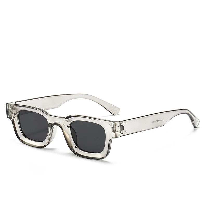 Casual Small Sunglasses Rectangle Thick Frame Square Sun Glasses Men's Black Blue Ladies Sun Shades Uv400 Unisex Eyewears view 3