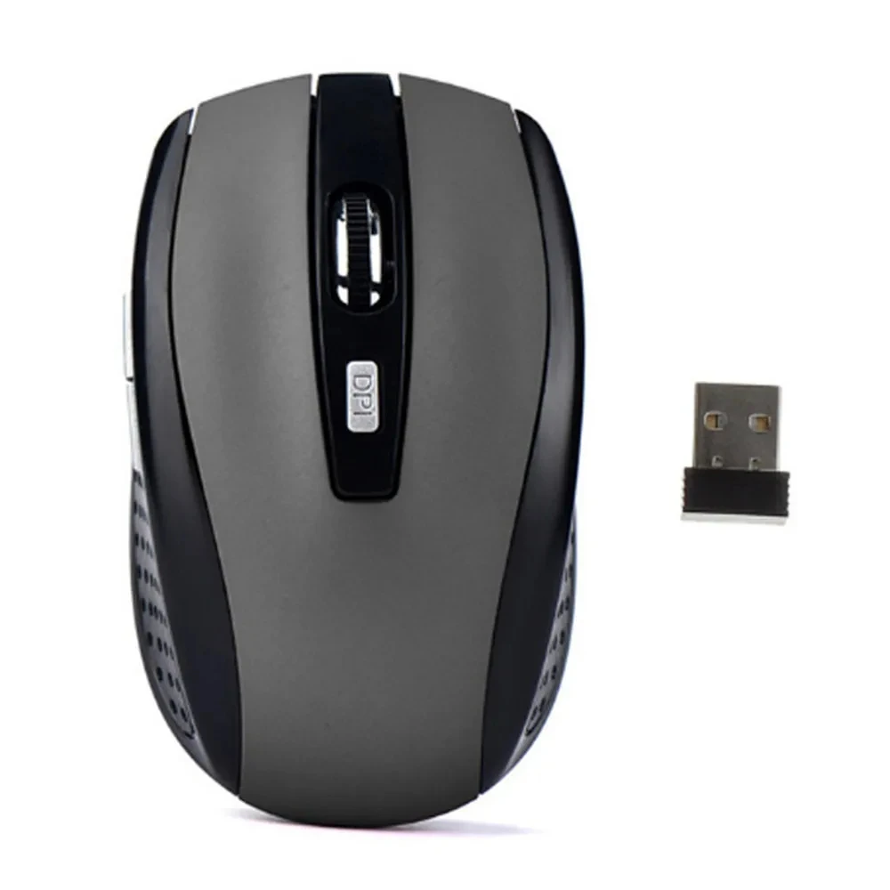 2.4G Wireless DPI Adjustable Optical Mouse 6-Buttons 4-Ways Scroll Ergonomic Office Slient Mouse For PC Computer Laptop Tablet