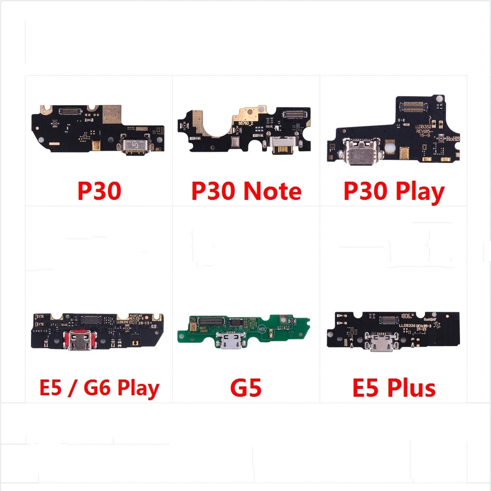 

Charging Flex Cable With Microphone Mic Charger Port Dock Connector For Motorola Moto P30 Note One Power G6 Play G5 E5 Plus