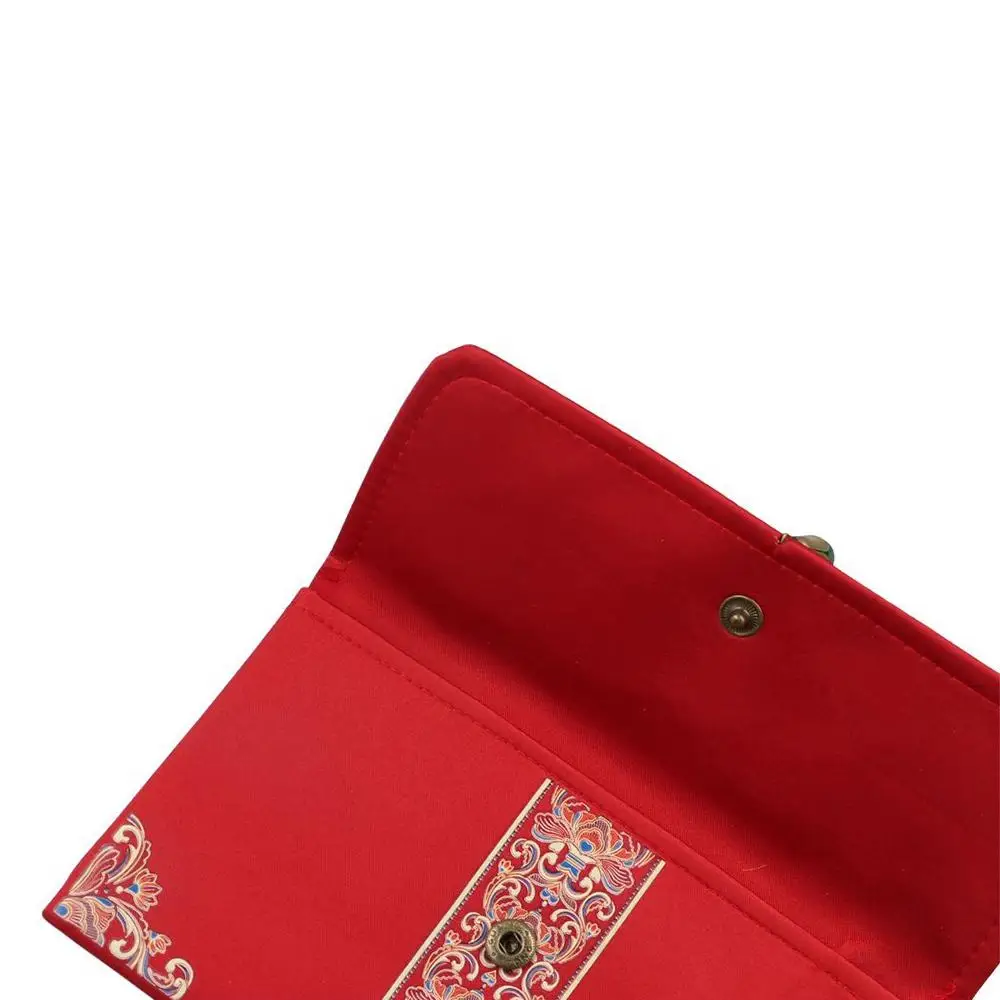 Multiple Patterns 2024 Money Pocket Tassel Design Best Wishes Brocade Red Envelope Embroidery New Year's Blessing Bag