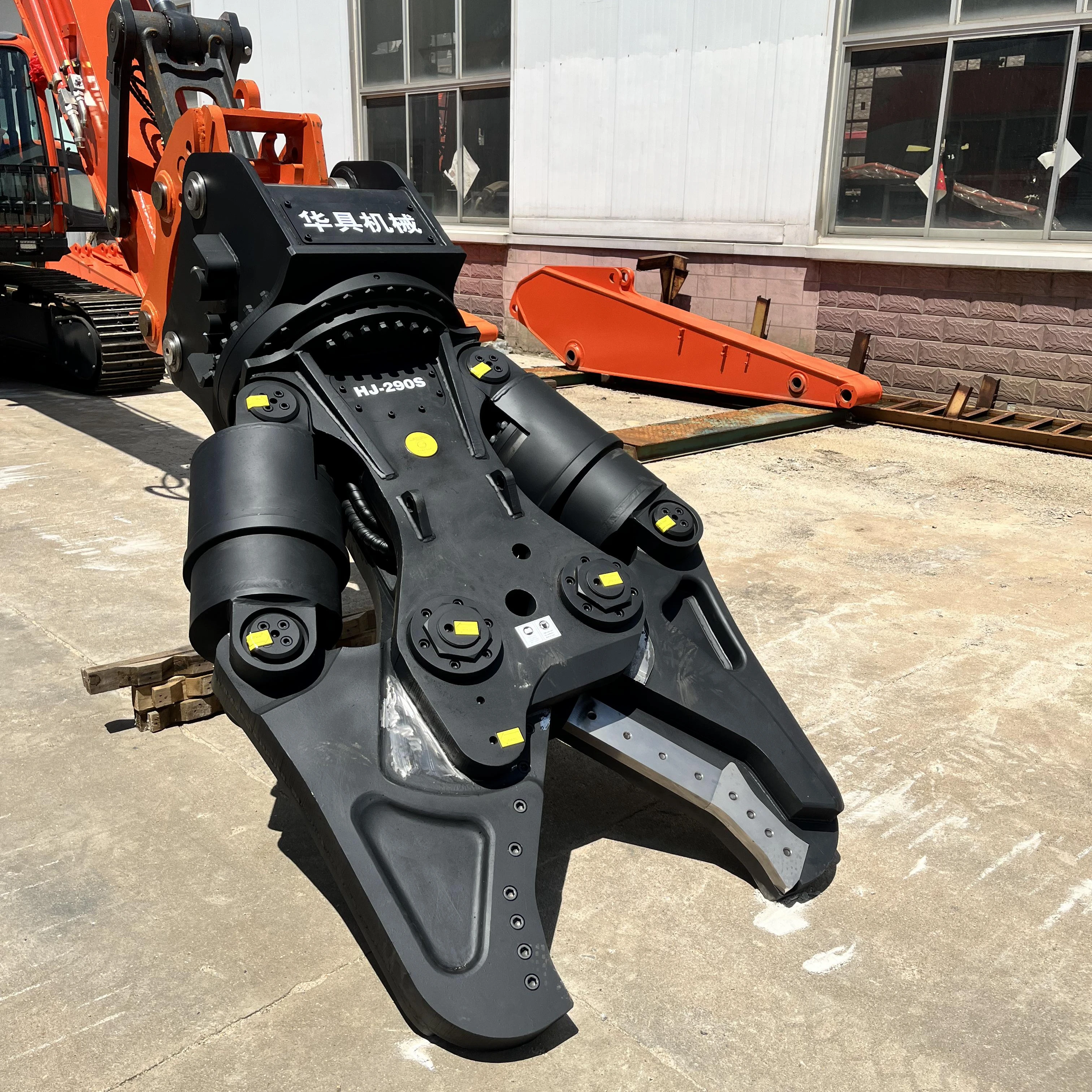 High-strength, very wear-resistant, lightweight hydraulic shears for excavators