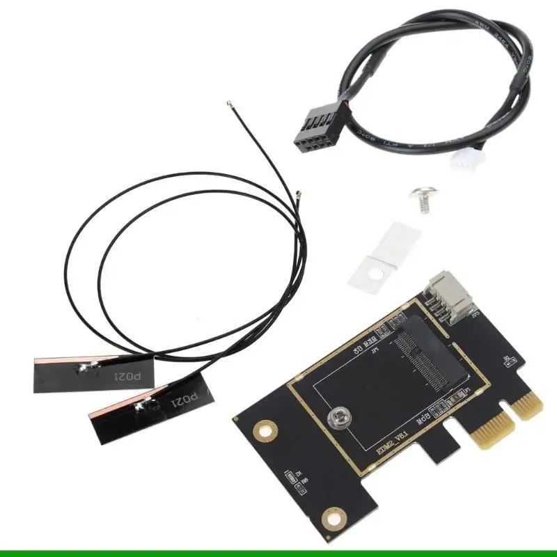 U55C for M.2 WiFi Card to PCIe 1X Adapter Converter Card with Bluetooth-compatible