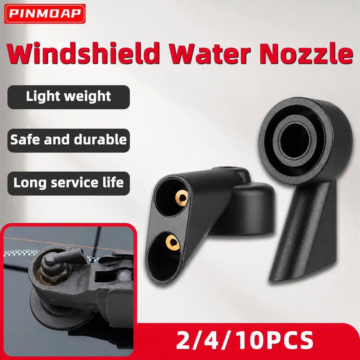 PINMOAP Windshield Washer Nozzle Spray For Audi A1 A4 Avant B6 Estate B7 Allroad B8 A3 S3 S4 A6 C6 Q7 SQ5 8K9955985A 78E9955985