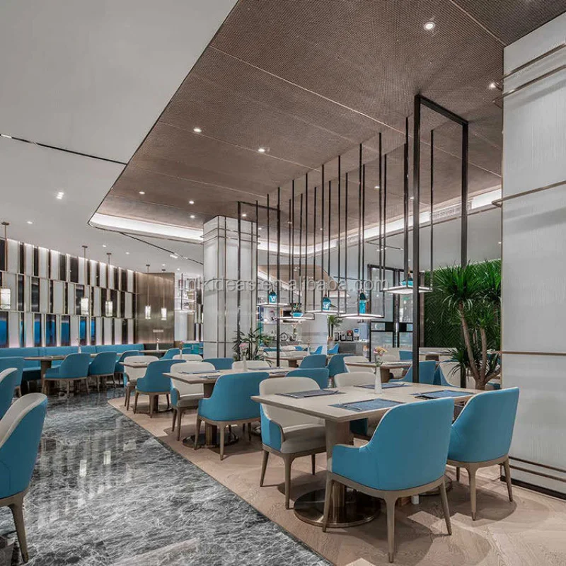 custom.Factory Customized Durable Hotel Restaurant Commercial Furniture Classic Dining Table and Chair Set
