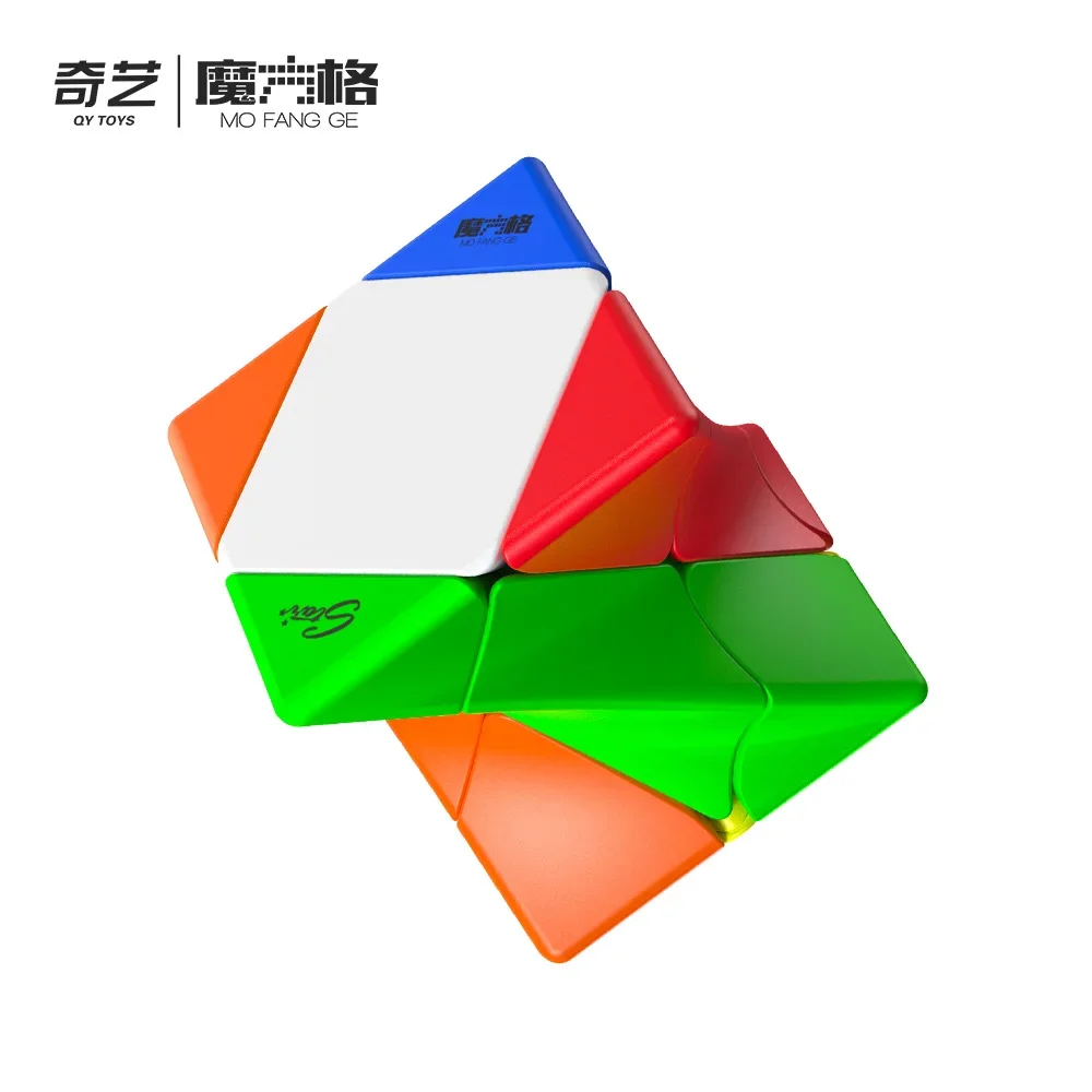 [CubeFun]QiYi Twisty Skewb Magic Speed Cube Strange-Shape Stickerless Professional Puzzle Fidget Game Toys Kids Gifts