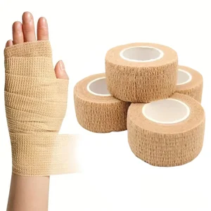 Selbstadhäsiv Sportband, elastisches Elastizitätsband, Sportschutz, Knie, Finger, Schulter, Tattoo -Accessoires, 1 Roll 6 Hauptverkaufsästhetik Cover - №2