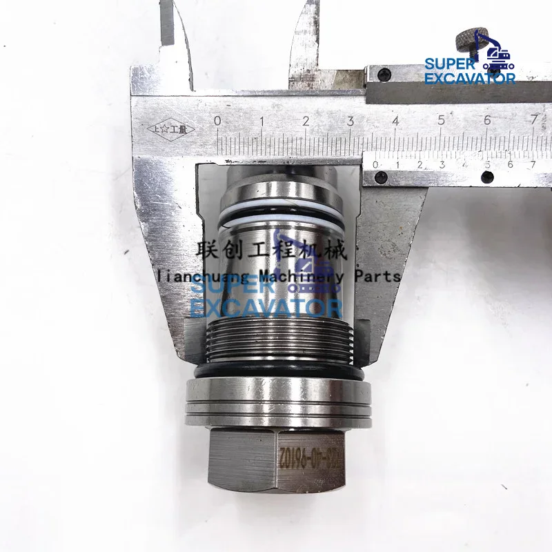 For Komatsu PC200/210/220/240/300-6 Pressure charging check valve Fish fillet relief valve Excavator Parts