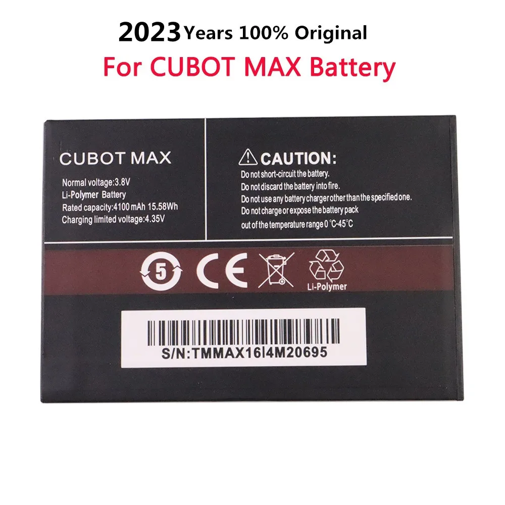 

2023 years Original High Quality 4100mAh New Battery For Cubot MAX Cell Mobile Phone Replacement Backup Batteria Batteries