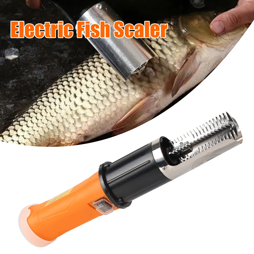 Fish Scale Planer Fishing Scalers Scraper 6000 RPM Electric Fish Scaler EU Plug Seafood Tools
