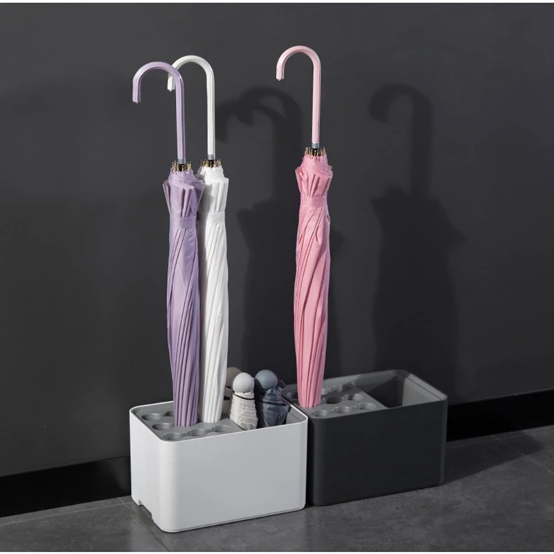 Umbrella Rack - Home Organizer For Long And Short Umbrellas With Water Drainer, Ideal Rain Gear Storage Solution