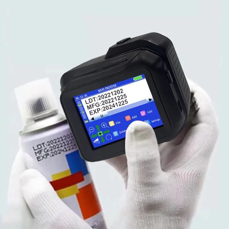 Mini Manual Handheld Inkjet Coding Machine, for Expiry Date, Logo & QR Code Marking