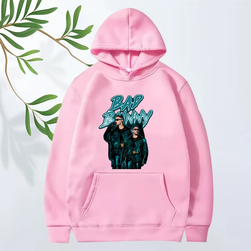 Vintage Bad Bunny Essential Graphics hoodie 2025 new men women fashion cool Long sleeve streetwear print oversized hoodie unisex