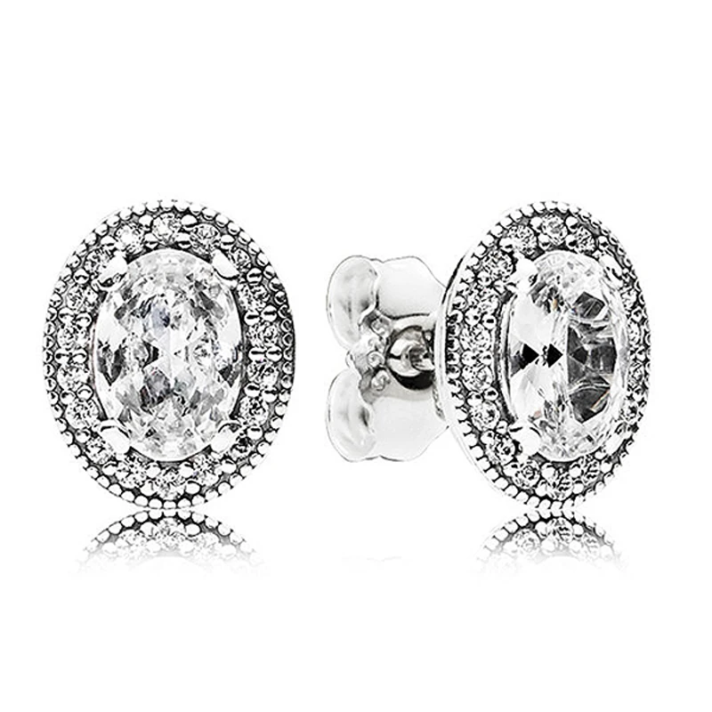 925 Sterling Silver Sparkling Elegance Necklace & Earring Set