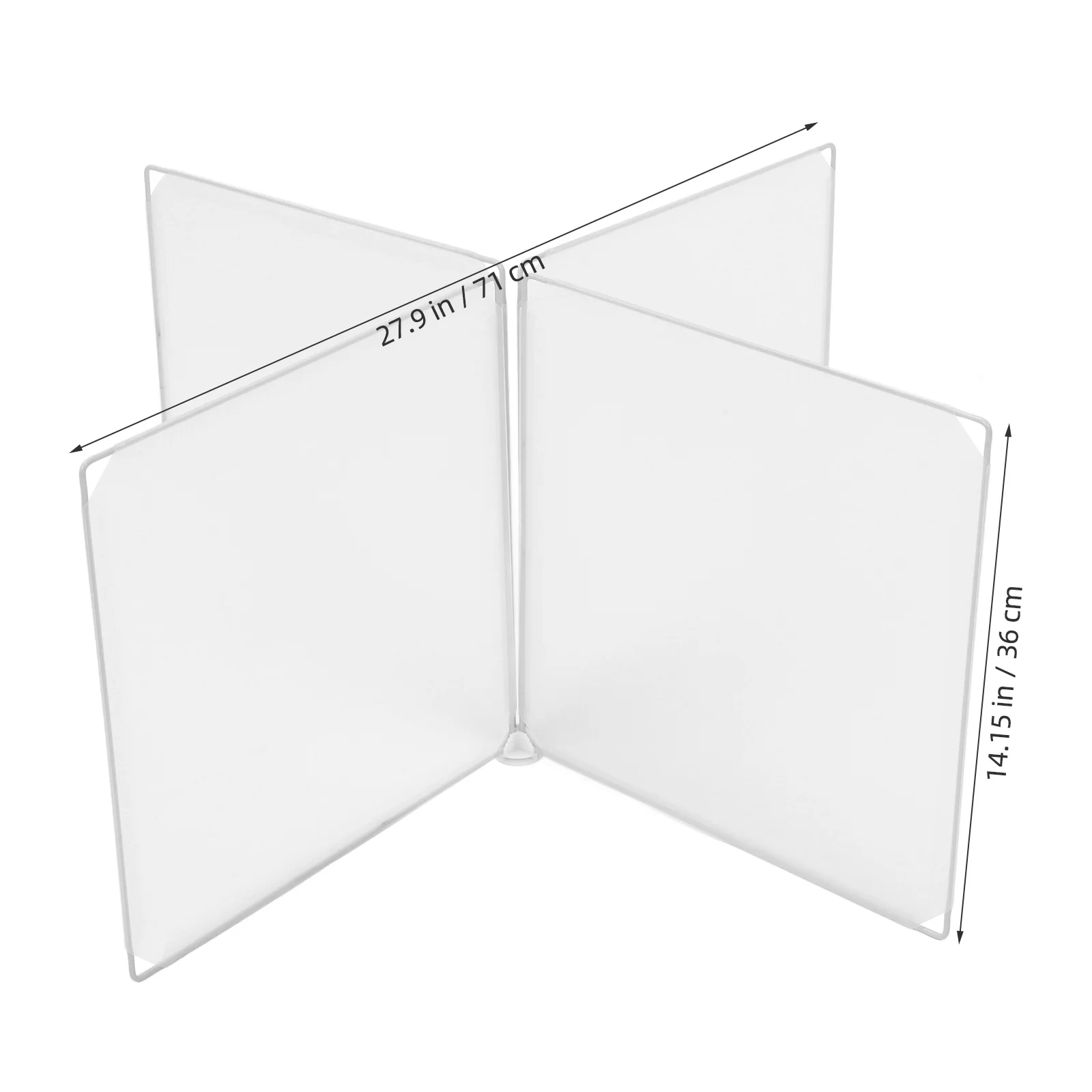 1Set Clear Plastic Desk Divider Board Safety Partition Desktop Protective Sneeze Guard Panel for School Office Restaurant