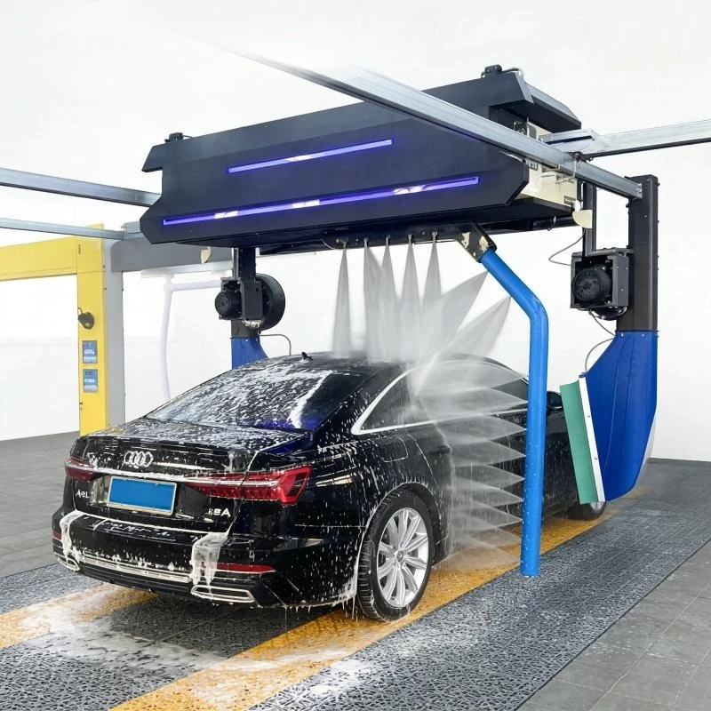 Advanced 360 Degree Automatic Touchless Car Wash System With High Pressure Water And Ceramic Wax Injection