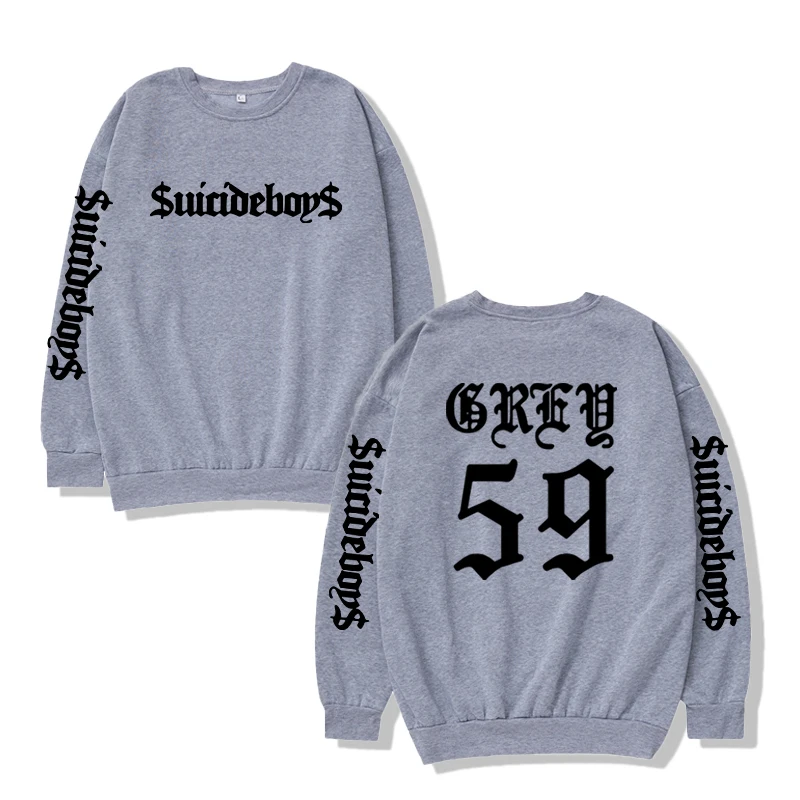 Suicideboys Fan Gift Hip-Hop Style O-Neck Short-Sleeved Crew Neck Sweatshirt Suicideboys G59 Shirt Suicideboys Merchandise Album