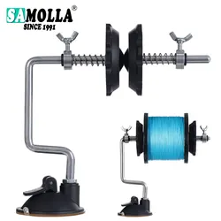 Fishing Line Spooler Winder Machine Vacuum Clamp Fishing Reel Line Spool Spooler System Vertical Curved Sea Carp Fishing