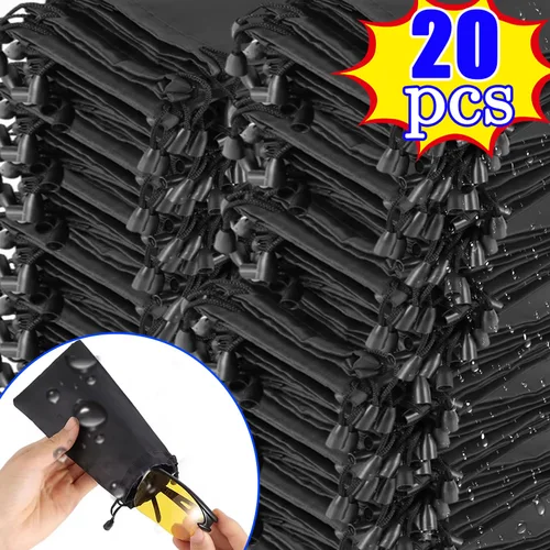 2025 nuevas bolsas impermeables a prueba de polvo para gafas de sol, estuche de tela suave, bolsa antipolvo, estuche para gafas ópticas, bolsa contenedor