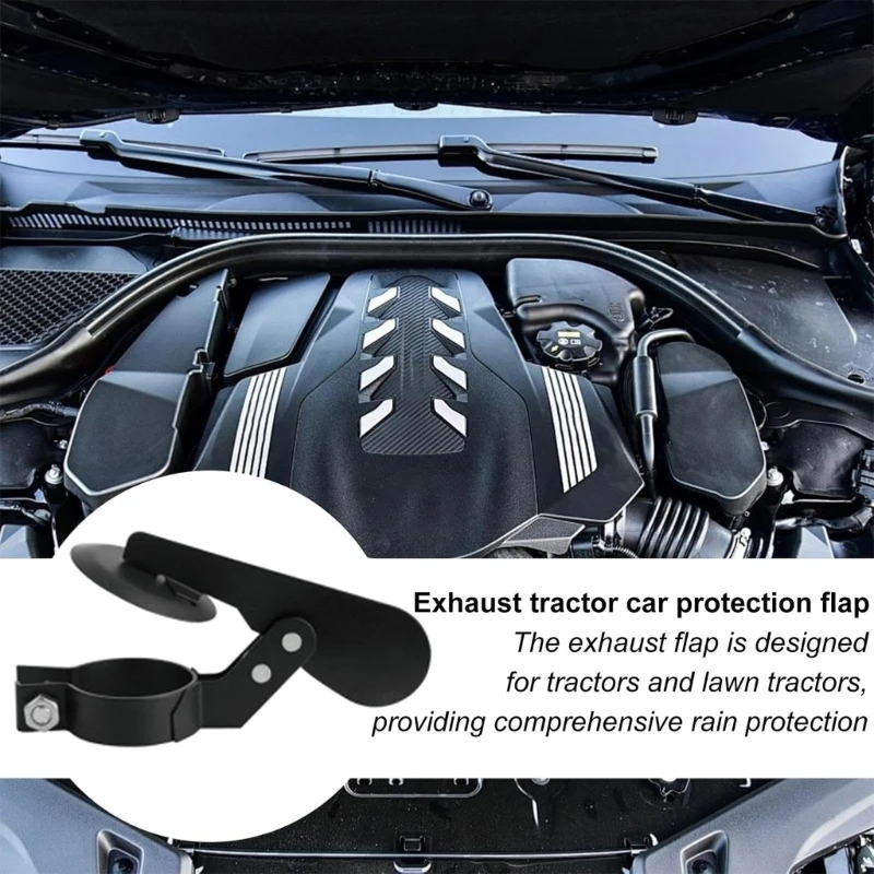 Tractor Exhaust Flapper Multipurpose Weather Resistant Diesels Generator Rain Caps Corrosion Resistant Design, Longevity D7YA
