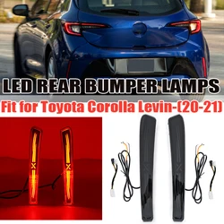 LED Rear Bar Bumper Lights Fit For Toyota Corolla Levin 2020-2021 Assembly Reflector Rear Fog Brake Taillight Light 2 Pcs