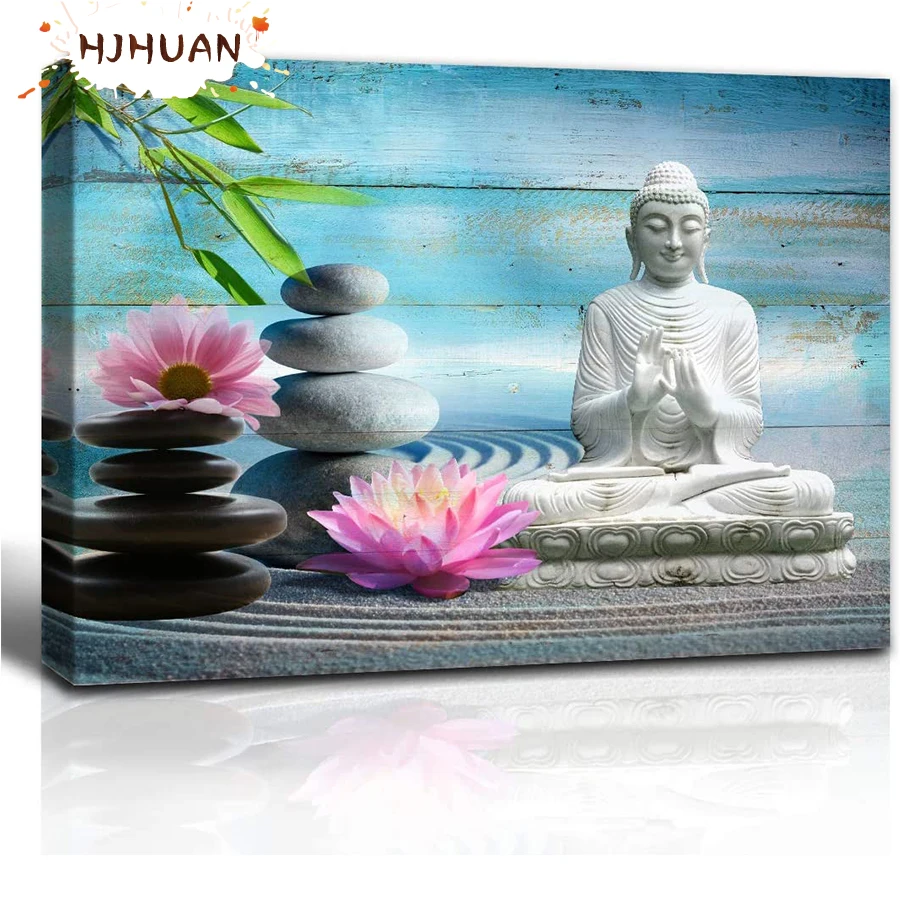 

Great Painter Lotus, buddha, stone, zen 5D DIY Diamond Painting Full Square Diamond Painting Embroidery Sale Rhinestones Picture