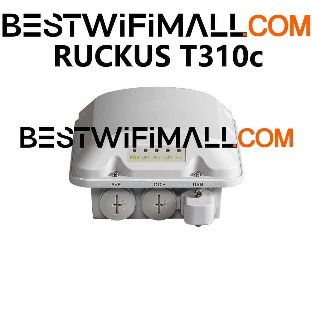 

RUCKUS NETWORKS T310C 9U1-T310-WW20 9U1-T310-EU20 Outdoor Wi-Fi AP Wireless Access Point 802.11AC, 2x2:2 BeamFlex+