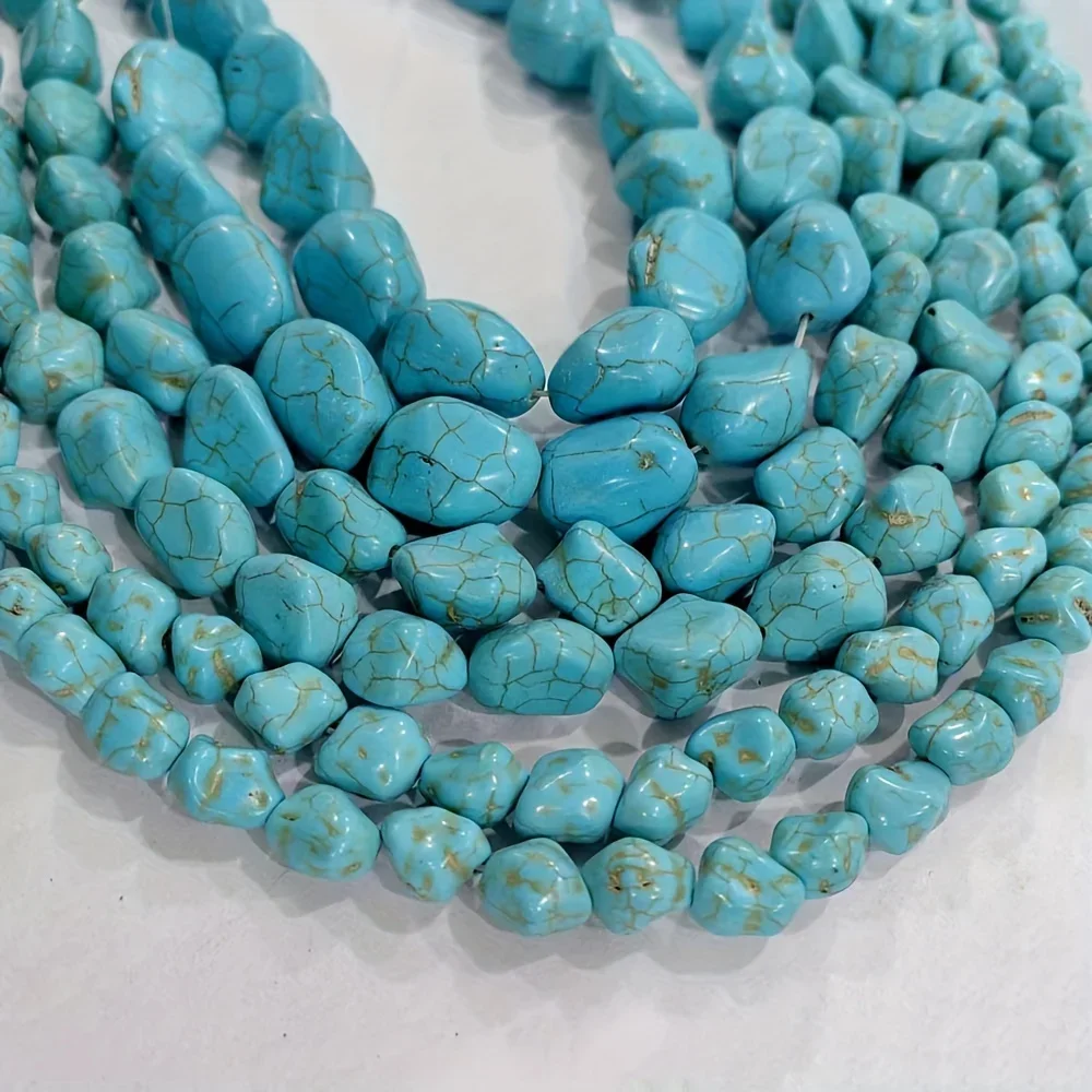 10/30pcs Loose Turquoise  Beads For DIY Fashion Jewelry Making, Bracelets,Necklace Phone Chain Birthday Gifts Beaded Accessories
