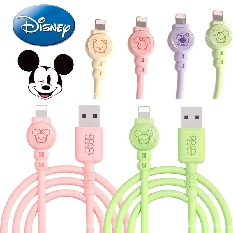 Genuine Disney Mickey USB Type C Cable Fast Charging Cable Quality for Iphone Xiaomi Samsung Huawei Quick Charge Wire Cord 2023