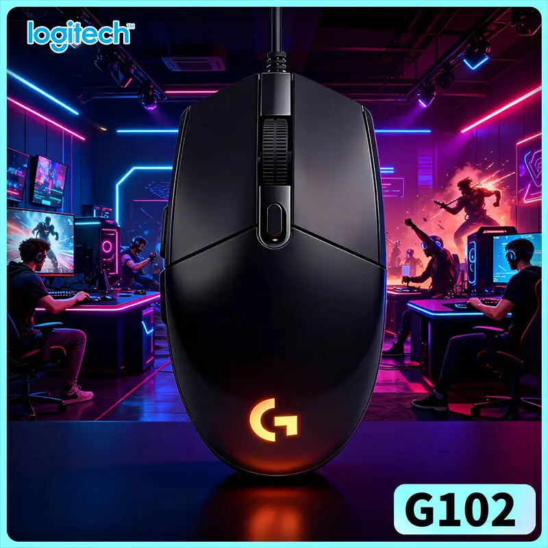 

Игровая мышь Logitech G102 Prodigy с высокоточным сенсором HERO, RGB-подсветкой, синхронизацией RGB и 6 программируемыми кнопками для киберспорта