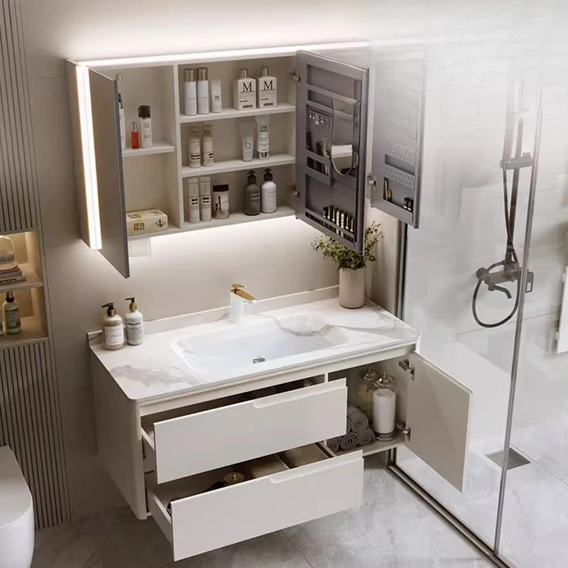 +--Floor Partitions Bathroom Cabinet Buffet Kitchen Perfume Organizer Storage Mirror Cupboard Vanity Narrow Gabinete Furniture