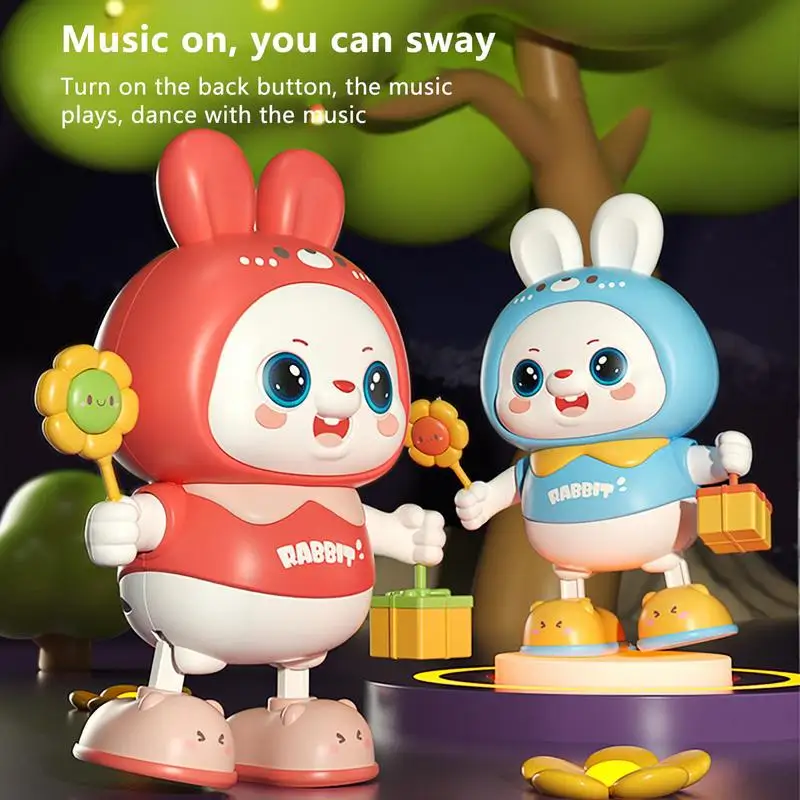 

Singing Bunny Rabbit Cute Musical Toy Interactive Singing Electronic Pet Early Childhood Educational Learning Playset For Kids