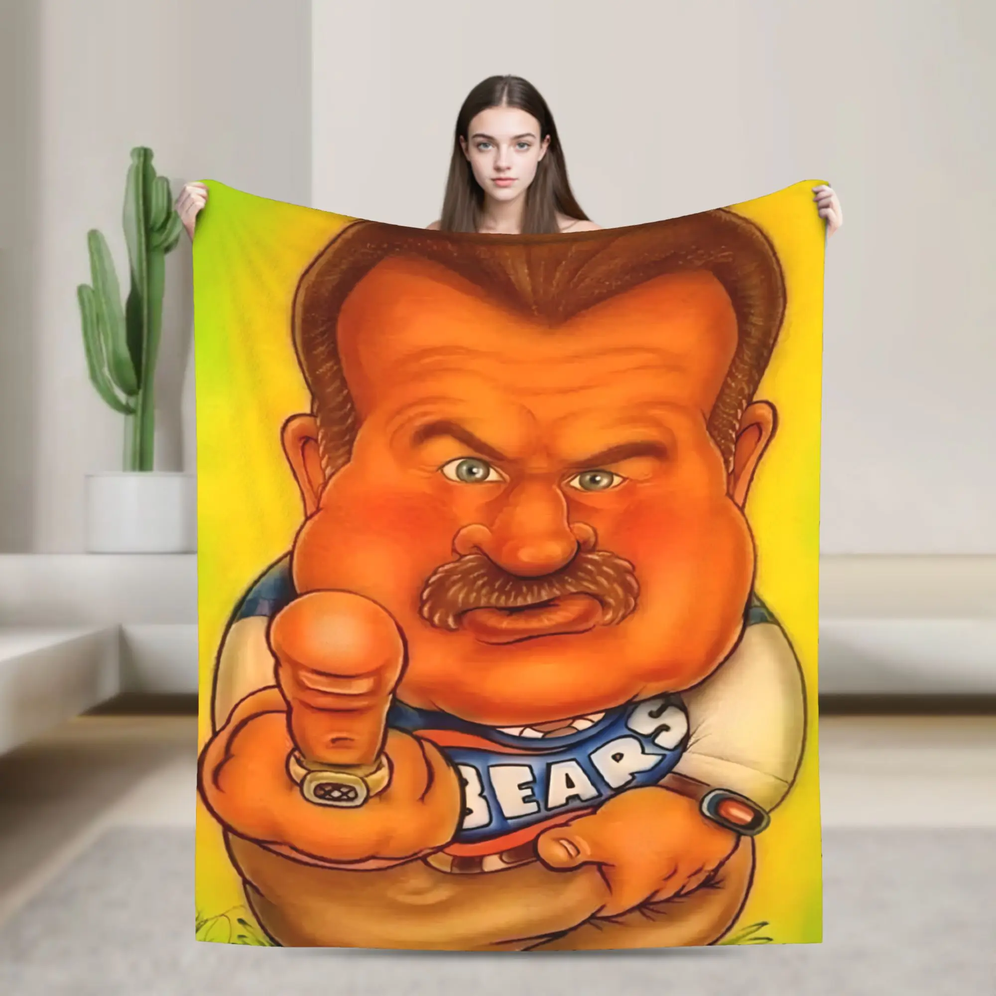 RIP Mike Ditka Throw Blanket for Couch  Soft Cozy Plush Blanket 50x60 Inch Multiple Sizes Bedspreads for All Seasons