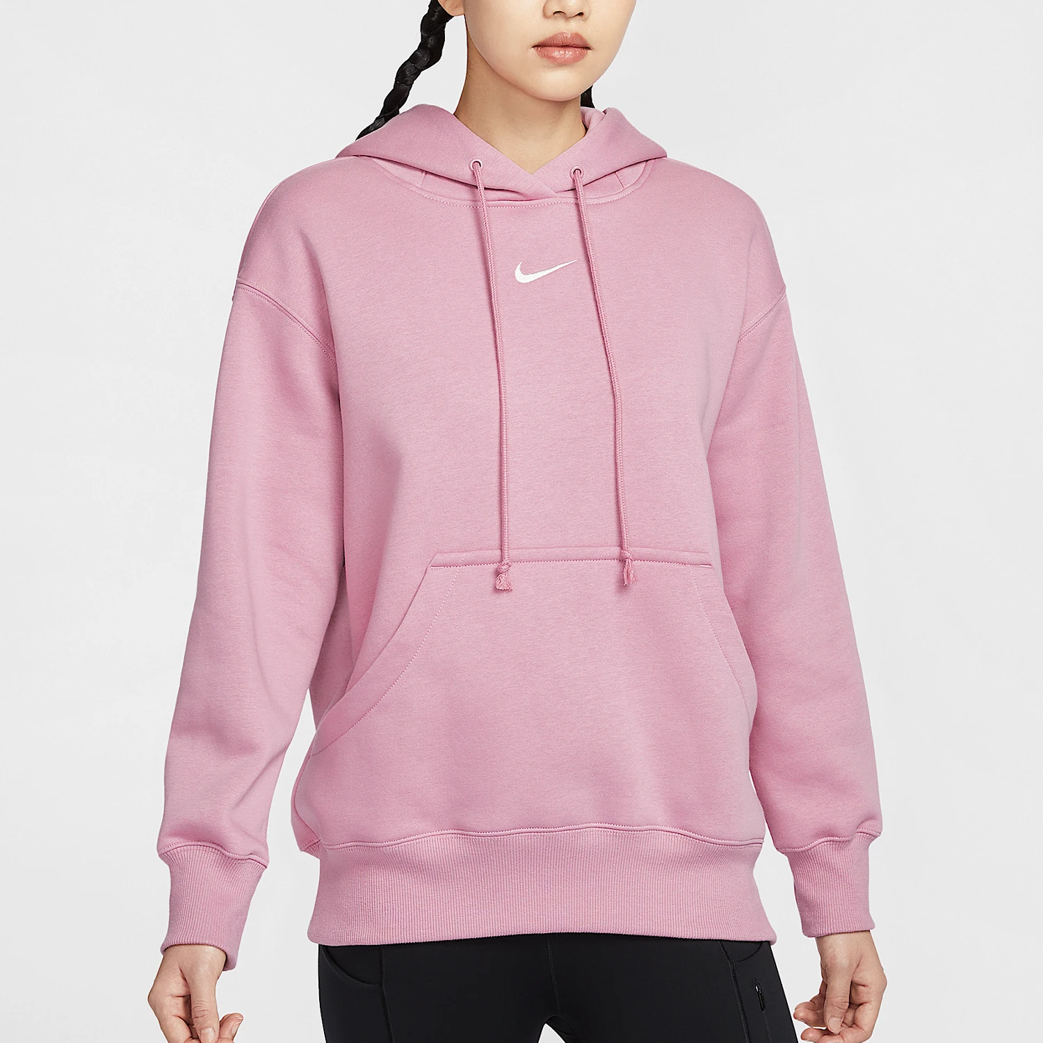 Nike genuine new women's fleece pullover hooded drawstring sports sweatshirt DQ5861-699