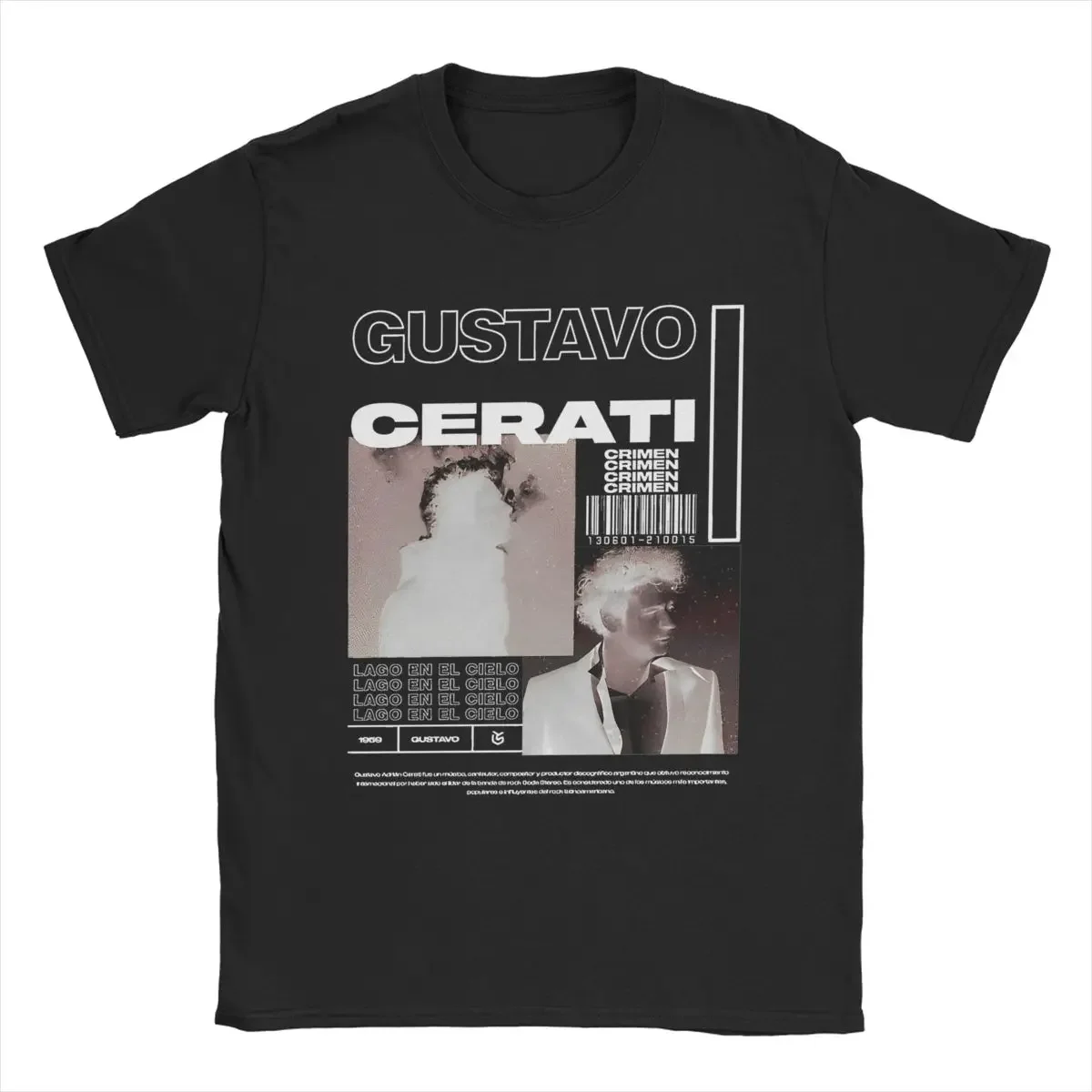 

Футболка Gustavo Cerati Music Singer Merch для мужчин и женщин, забавная футболка из чистого хлопка с графическим рисунком одежда с круглым воротником harajuku Crewneck