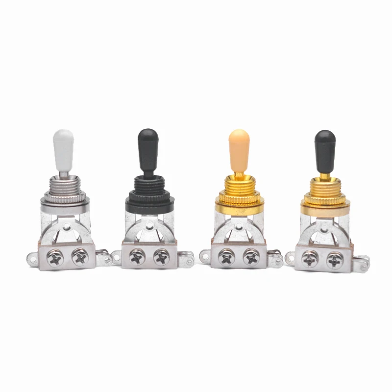 3 Way Guitar Pickup Switch Selector Pickup Toggle Switch Parts for Les Paul Gutar Accessories Black/Chorme/Gold