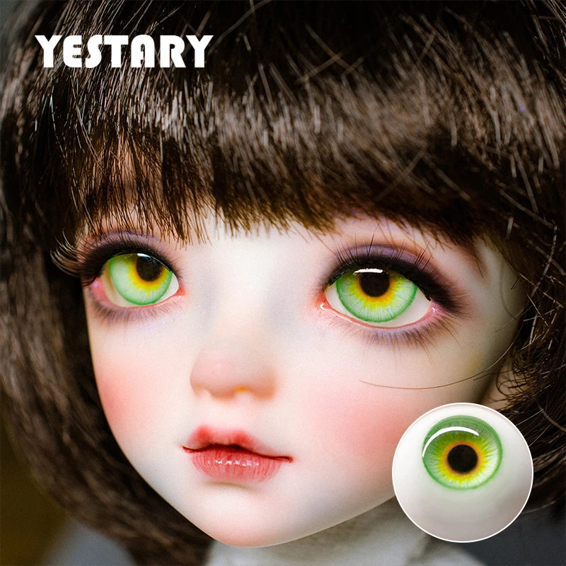 

YESTARY Plaster BJD Eyes Toys Doll Accessories 12/14/16/18mm Planet Series DIY Fashion Eye Toy Jupiter Green Doll Toy Girls Gift