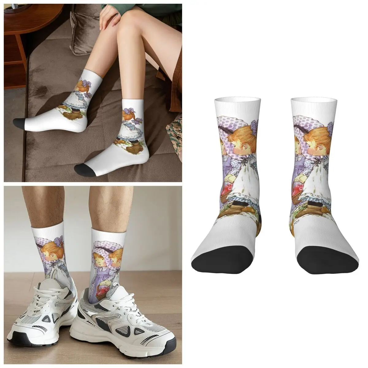 جوارب Sarah Kay Girl جوارب Harajuku الممتصة للعرق طوال الموسم، إكسسوارات جوارب طويلة لهدايا للجنسين #1