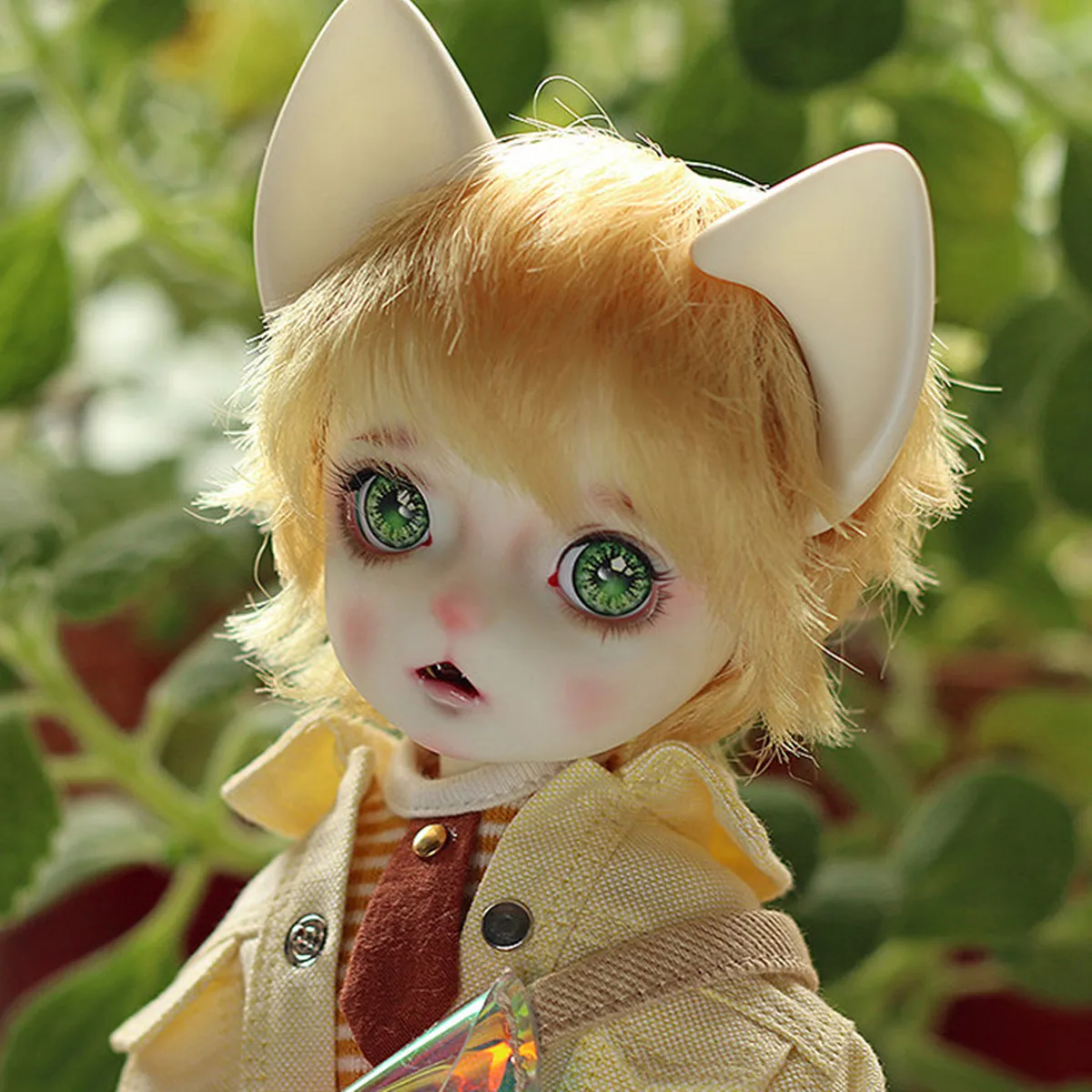 New 26cm 1/6 cat GOKI bjd sd DOLL whole body movable joint adjustment cute cute pet animal version spot makeup resin