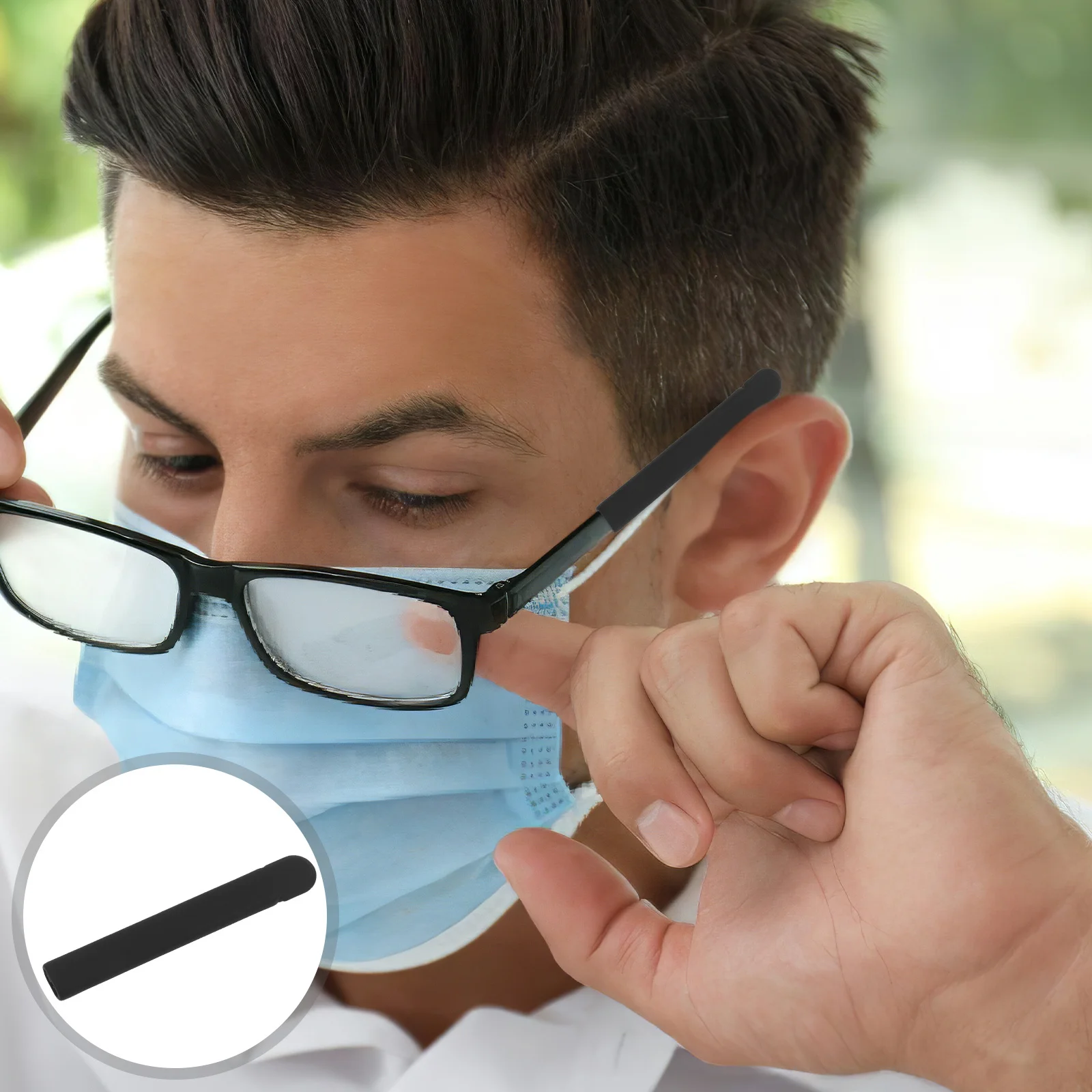 

6pcs Silicone Eyeglass Temple Tips Anti-Slip Sleeves Replacement For Glasses Sunglasses Universal Ear Cushions Retainer Labor