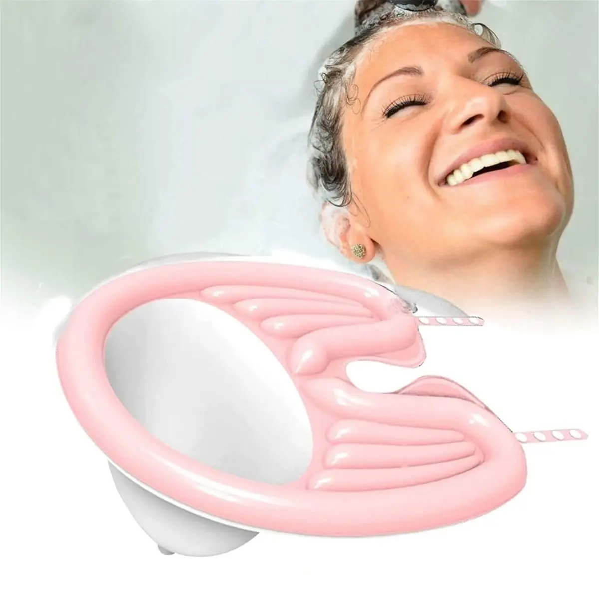 2026 New Portable Inflatable Shampoo Basin for Bedside and in Bed for Elderly, Disabled, Pregnant, Injured, Bedridden