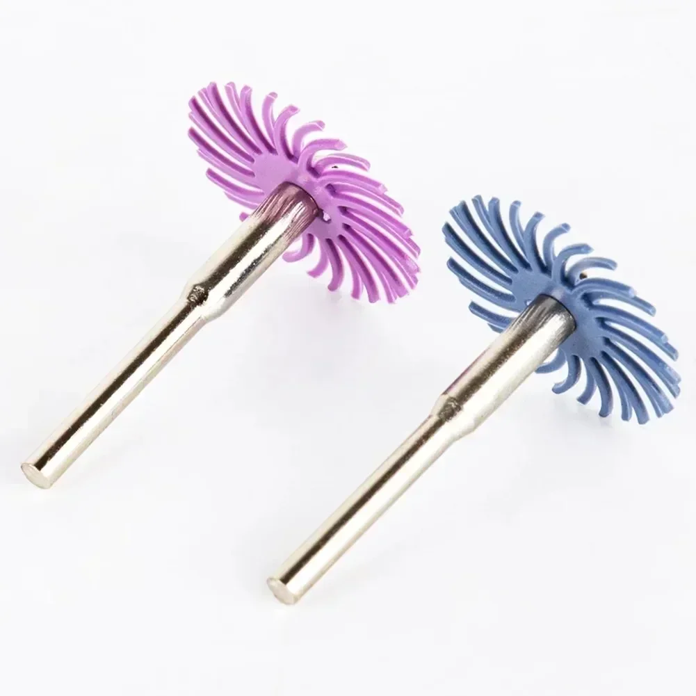 Polishing Radial Bristle Disc Abrasive Brush 50PCS 80-2500# Grit Nylon+Aluminum Oxide Grains Polishing Wheel Set