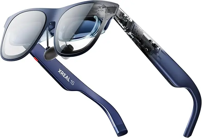 Gafas AR XREAL 1S, Pantalla Virtual de 500 Pulgadas, Chip X1, Gafas Inteligentes 3D XR 52 ° FOV 3DoF para iPhone 17 16 15 ROG Ally Steam Deck Switch