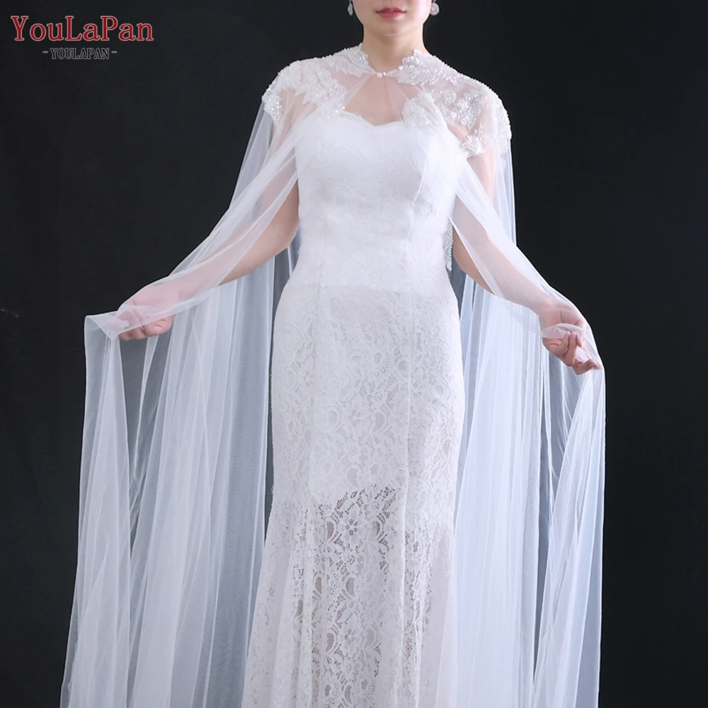 YouLaPan-G25 Bridal Veil, Jacket casamento, Catedral Comprimento, 3m Long, DIY Trem, elegante Véu, Bolero, Luxo