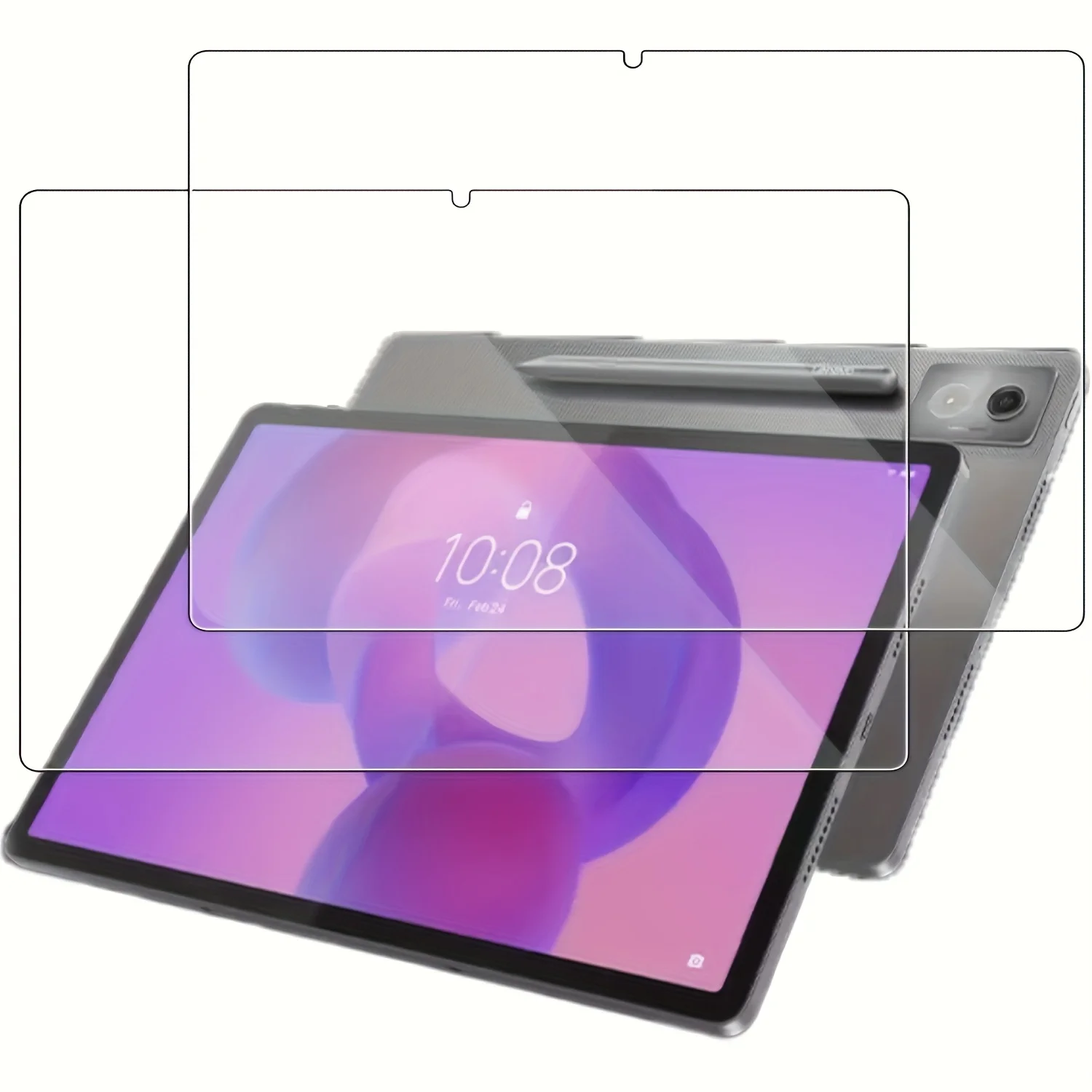 Pack of 2, suitable for Lenovo Idea Tab Pro 12.7-inch tablet screen protector 9H hardness - scratch-resistant and wear-resistant