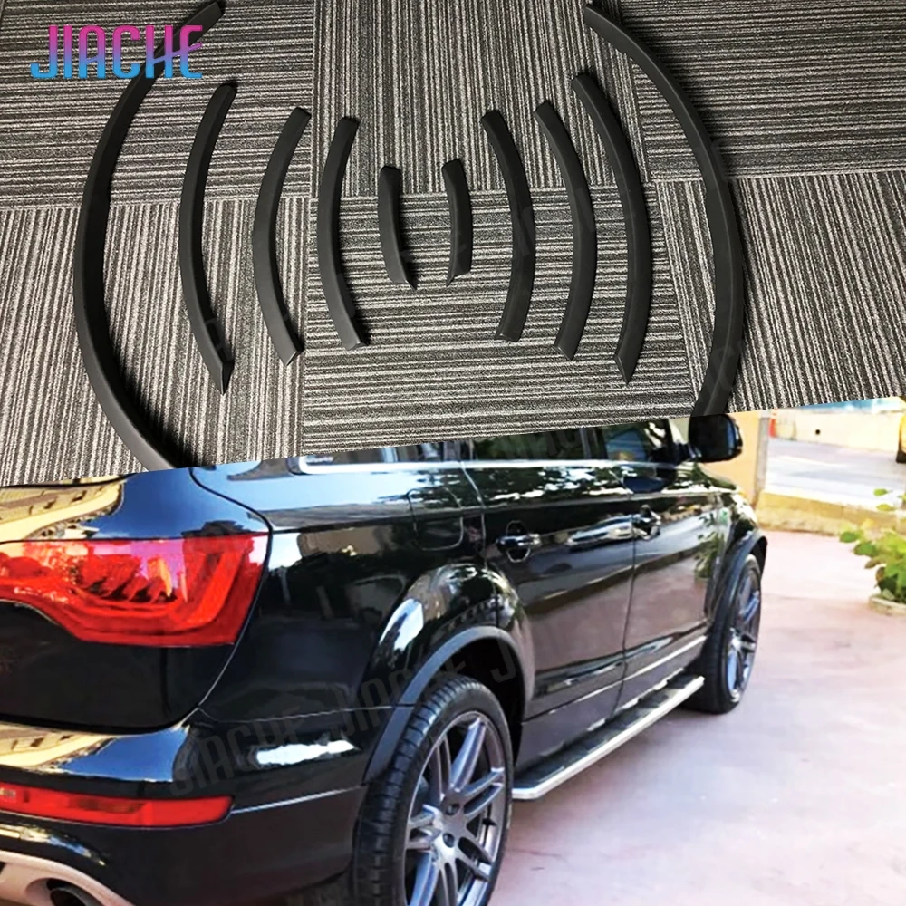 

PP черные автомобильные боковые колеса, широкие обвесы, аксессуары для Audi Q7 SQ7 RSQ7 Sline 2006-2015, модификация стайлинга автомобилей
