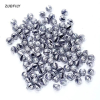100pcs 0.3g 0.4g 0.5g 0.8g 1.6g Fishing Lead Sinker Carp Fishing Lead Weights Accessories Deep Water Casting Split Sinkers Pesca
