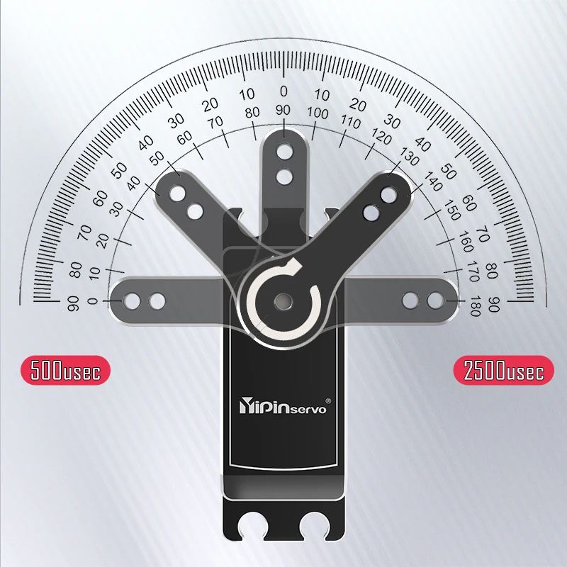 

Yipinservo High Torque Low-Profile Digital Servo Motor forRCCars16KG20KG25KGPWM All Metal Gearbox Compatible with 1/8 1/10 Scale
