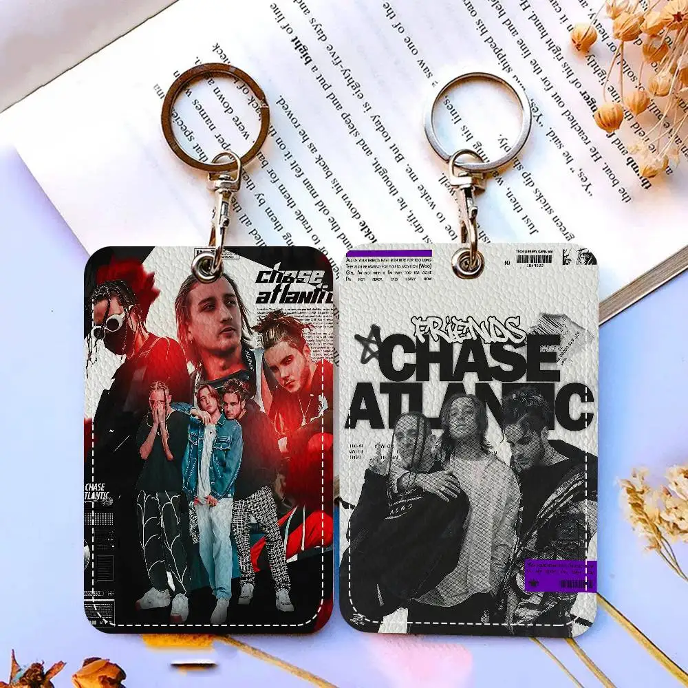 

C-Chase A-Atlantic Band Cute Cartoon Inteated Elevator Card Acc Control Card Keychain Protective Cover Gift Keychain
